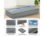 3Pcs Underbed Storage Bag Foldable Under Bed Storage Containers Clear Window