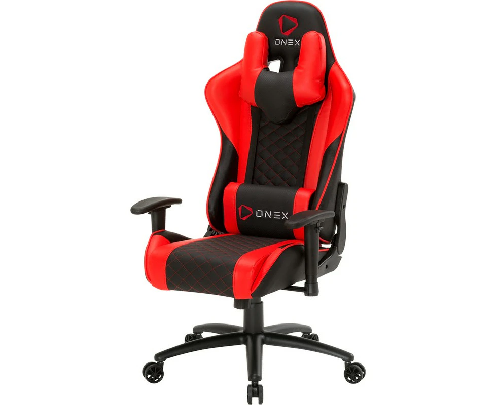 ONEX ONEX-GX3-BLACK-RED GX3 Series Breathable Pinhole Surface eSports Design Gaming Chair Red