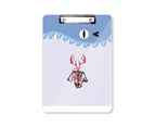 Skeleton Body Embraces Antlers Teeth Notepad Clipboard Folder File Backing Letter A4