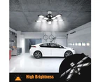 LED Garage Lights 18000 Lumen 6500K 180W 5 Leaf 2 Packs