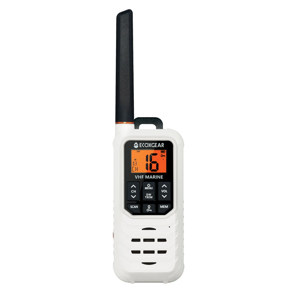 ECOXGEAR EXM300 3.0W IP67 VHF Marine Handheld Radio