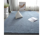 Soft Shaggy Rug Fluffy Plush Area Rug Bedroom Carpet Home Decor-Blue