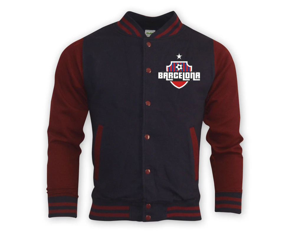 Barcelona College Baseball Jacket (navy) - Kids