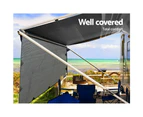 4.3x1.95M Privacy Screen Sun Shade UV Water Repellent with Carry Bag