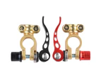 2Pcs Battery Pile Head Positive/Negative Brass Car Top Post Battery Terminals Vehicle Supplies