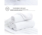4 Pack White Towels - Soft Cotton Highly Absorbent Hotel spa Bathroom Towel Collection-30 * 60cm 70g