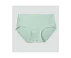 Women's Modal Underwear Soft Mid Waist Briefs Ladies Panties 5 Pack-Green bean green