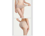 Women's Modal Underwear Soft Mid Waist Briefs Ladies Panties 5 Pack-Green bean green