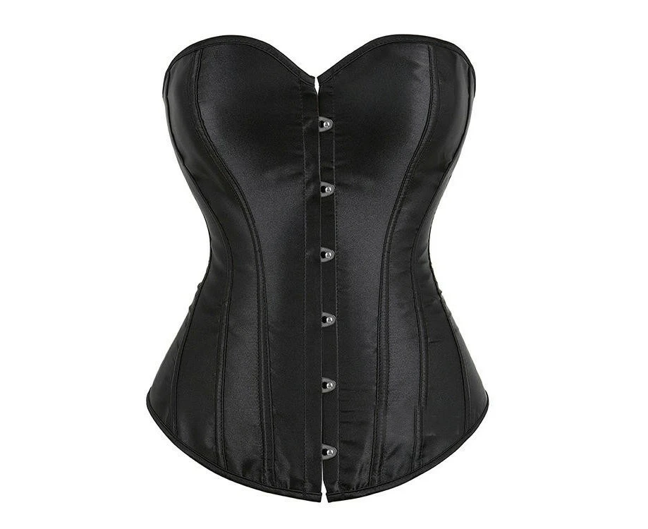 Women's Tummy Corset Corset Shaping Underwear Waist Clip Palace Corset-black