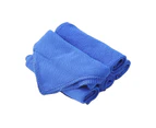 50PCS Blue Microfibre Cloths Car Cleaning Cloth Detailing Towels Washing Duster