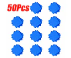 50PCS Blue Microfibre Cloths Car Cleaning Cloth Detailing Towels Washing Duster