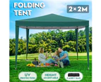 2Mx2M Gazebo Pop Up Folding Outdoor Camping Marquee Wedding Party Canopy Tent