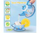 48 Pcs Kids Kitchen Pretend Toy with Tin Tea Set Frozen Toys for Girls Elsa Princess Tea Party Set for Little Girls