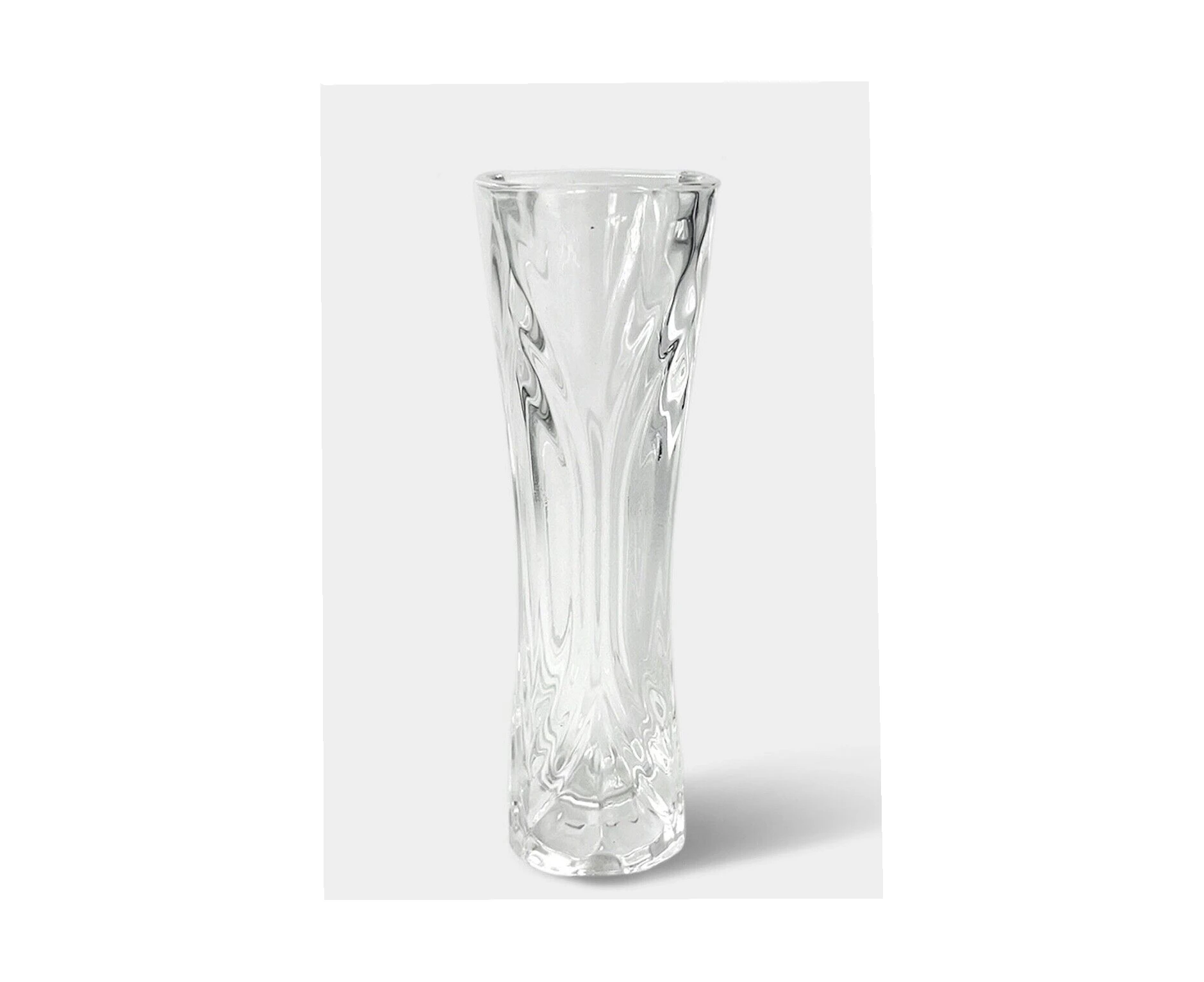 Small Crystal Glass Vase Flower Vase Home Living Restaurant Dining Table