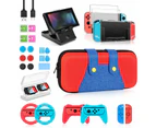 28 in 1 Accessory Storage Case for Nintendo Switch/OLED Case Kit，Switch/OLED, Carrying Case Travel Case Shock & Drop Resistant Protective Case