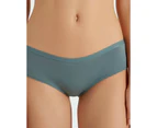 Women's Cotton Underwear Low Rise Breathable Briefs Panties-131-oil blue