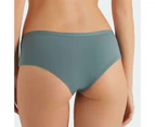 Women's Cotton Underwear Low Rise Breathable Briefs Panties-131-oil blue