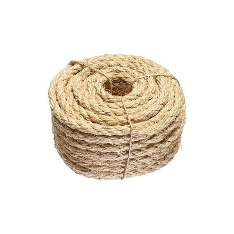 Versatile Natural Sisal Rope 6mm Thick Twine 10M-50M for Crafts