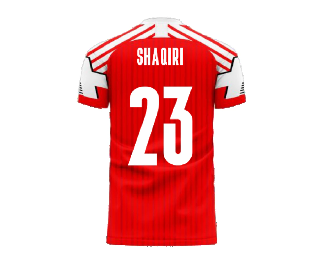 Switzerland 2023-2024 Retro Concept Football Kit (Libero) (SHAQIRI 23)