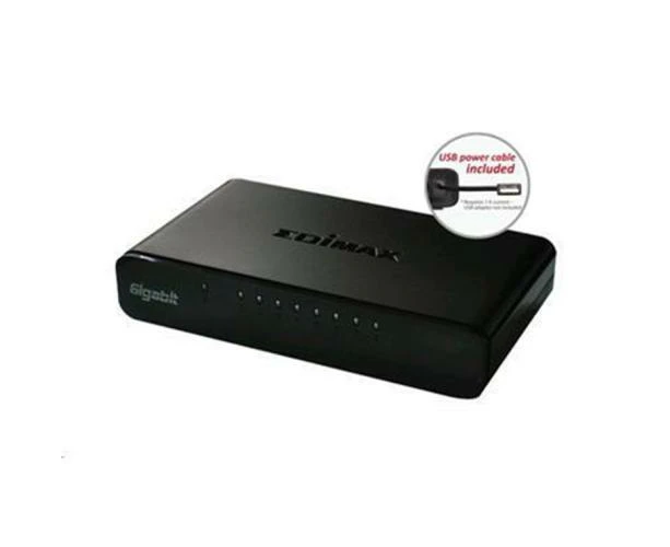 Edimax SW5800GV3 8 Port 10/100/1000 Gigabit   Switch,DESKTOP Model. Supports Auto MDI/MDI- X. Includes mainspower adapter [SW5800GV3]