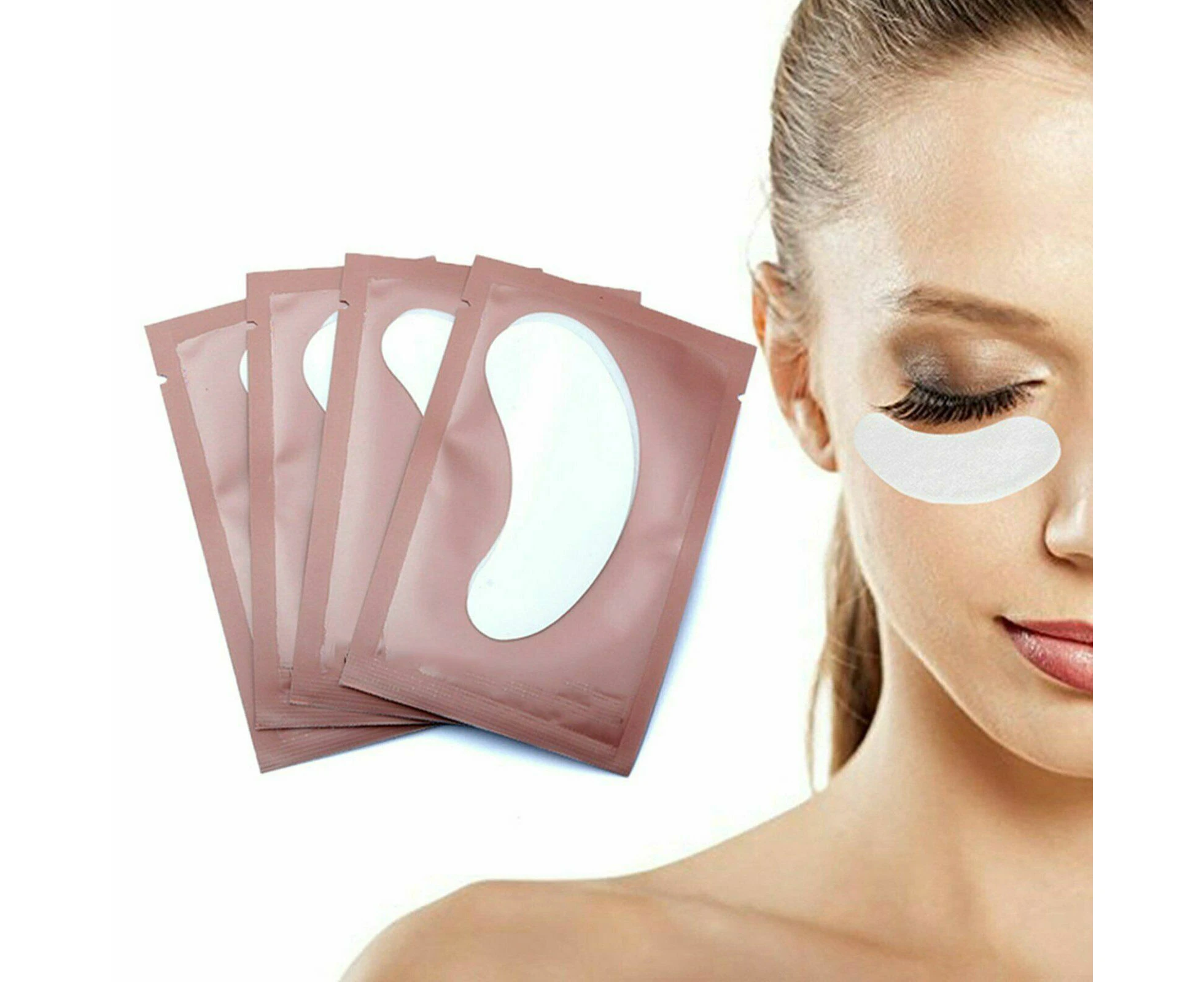 （50pairs）Eyelash Pad Eye Pad Gel Patch Lint Lashes Extension Mask Eyepads