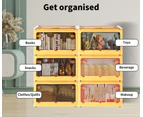 Storage Containers with Lid Clothes Organiser Box 5 Side Open Foldable Stackable