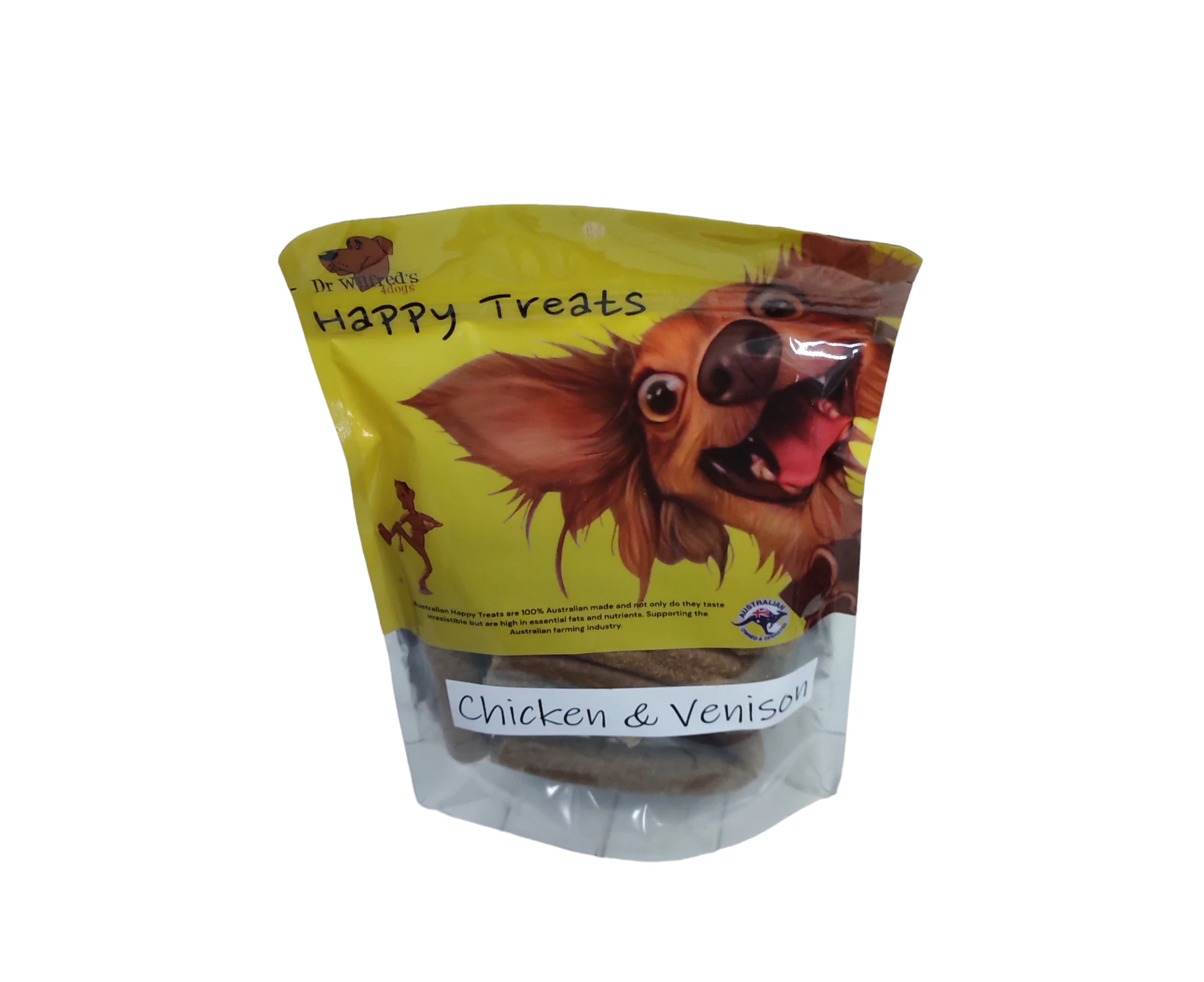 Premium Quality  Chicken & Venison Snags dog treats 100% Australian Chicken & Venison, 150 grams