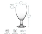 LAV 24 Piece Empire Classic Snifter Beer Glass Set -- Clear - 590ml