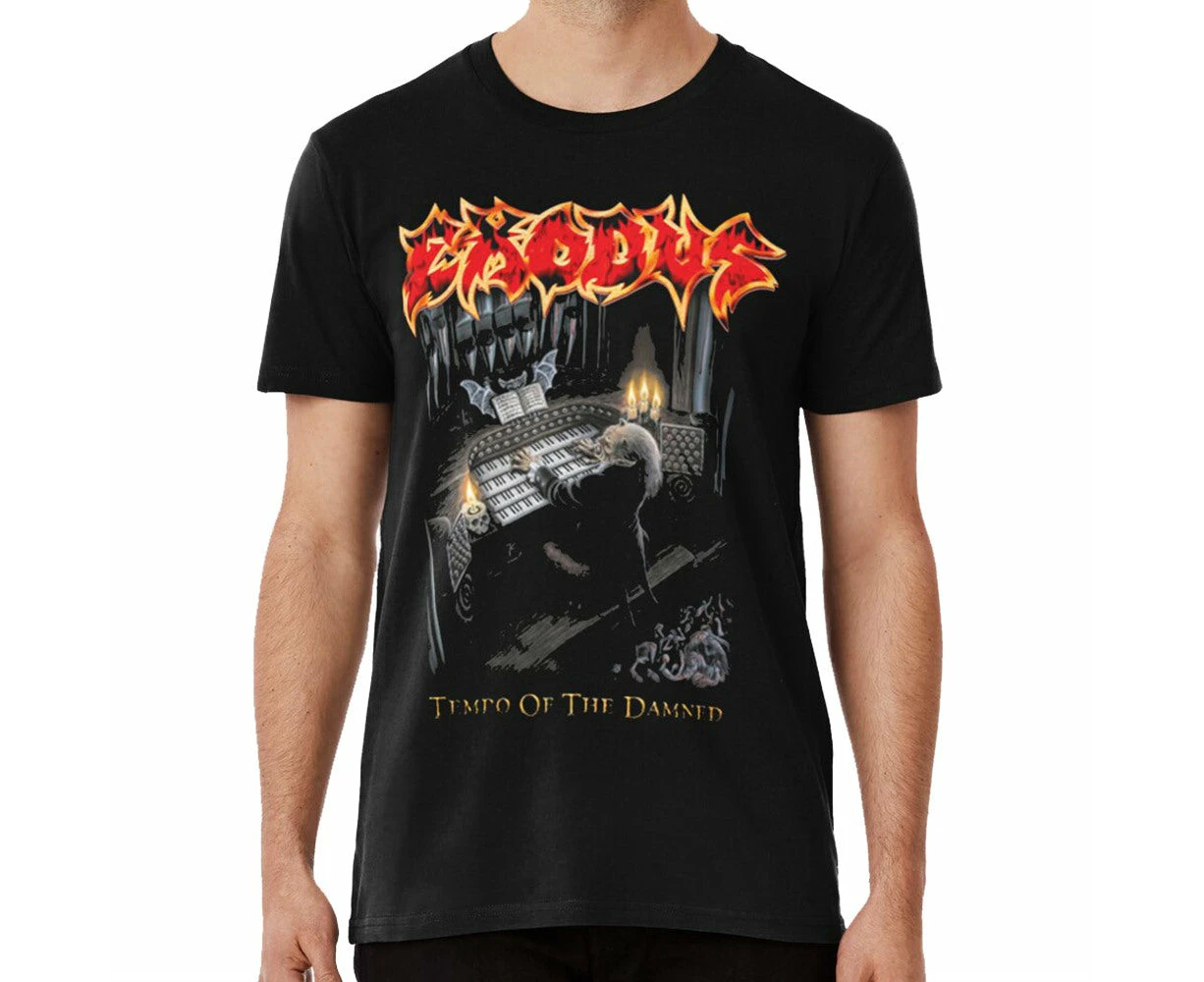 design cool exodus essential T-shirt exodus music exodus band exodus metal exodus vinate - Black