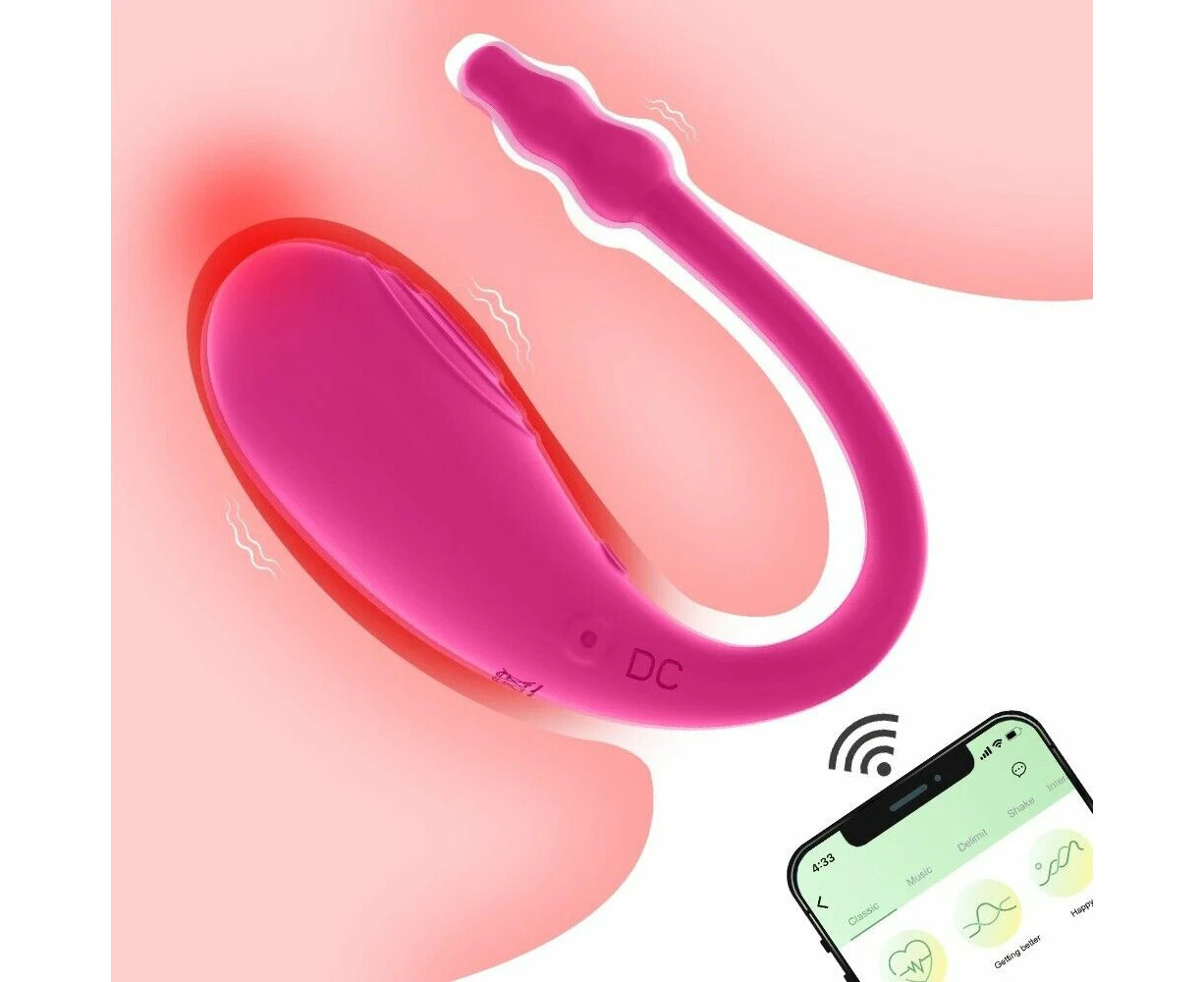 Miraco Wearable Panty Vibrator G-Spot APP Control Dildo Clit Stimulator Pink