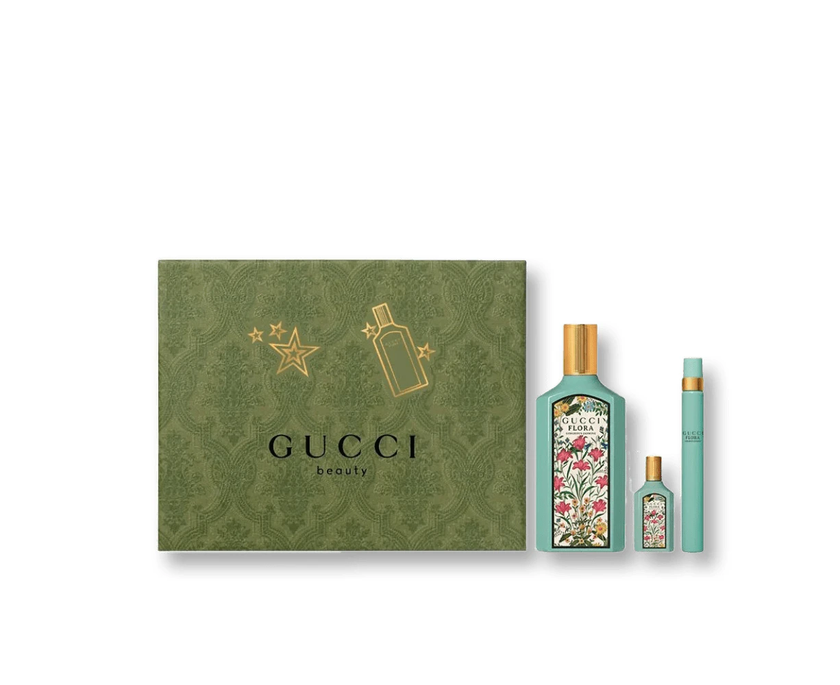 Gucci Flora Gorgeous Jasmine Woman Set EDP 100ml & EDP 10ml & EDP 5ml (new Pack)