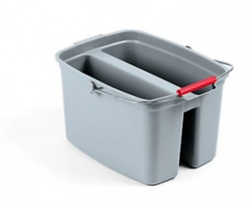 Rubbermaid 2628 Double Pail 18L - Grey 457Mm L X 368Mm W X 254Mm H