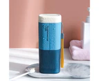 puluofuh Shock-proof Toothbrush Storage Case with Cover PP Convenient Use Toothbrush Case Bathroom Accessories-Blue