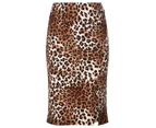 CROSSROADS - Womens Skirts -  Eyelet Wrap Skrt - Leopard
