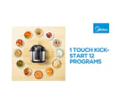 Midea 5.7L Pressure Cooker 12 Programs High-Pressure Quick Cook Safety Protection