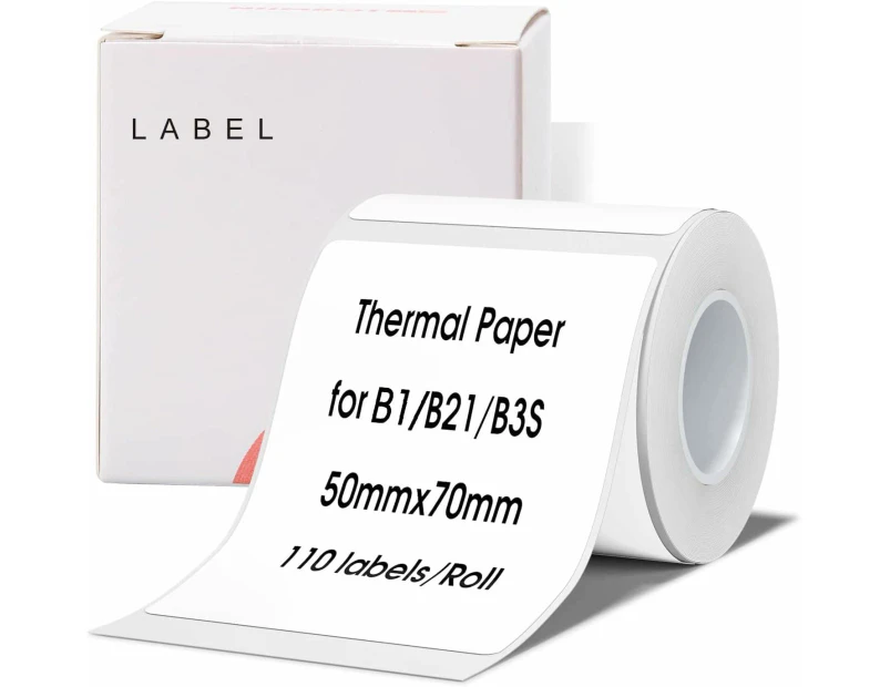 NIIMBOT Thermal Label Sticker For B1/B21/B3S 50x70mm 110pcs - White