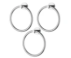 3 pieces Stainless Steel Towel Ring Holder Towel Hanger Round Towel Rack Bathroom hardware Chrome