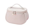 Large-Capacity Travel Cosmetic Bag Waterproof Makeup Bag Portable Toiletry Bag-White