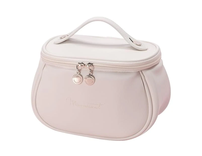 Large-Capacity Travel Cosmetic Bag Waterproof Makeup Bag Portable Toiletry Bag-White