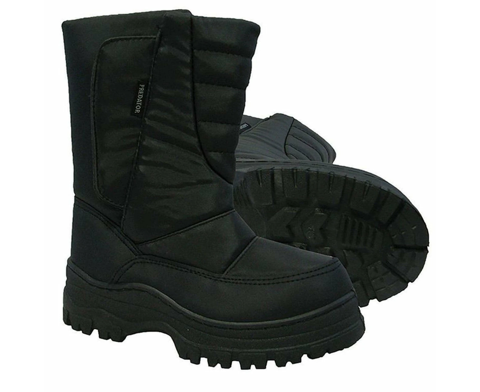 Xtm Predator Black Waterproof Kid's Snow Boots