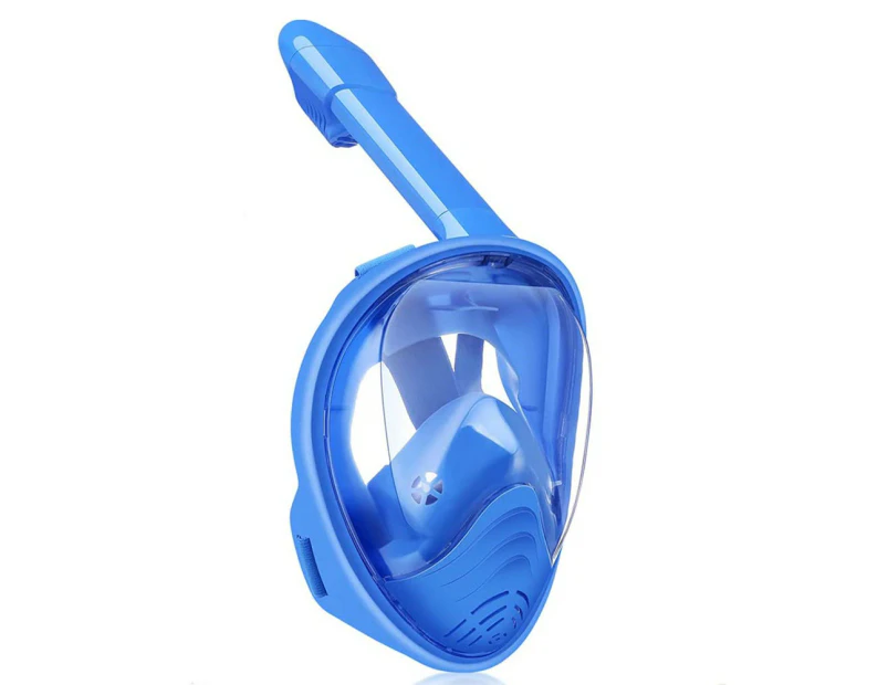 Kids Full Face Diving Snorkel Mask Detachable Swimming Snorkeling Mask Water Sports --Blue