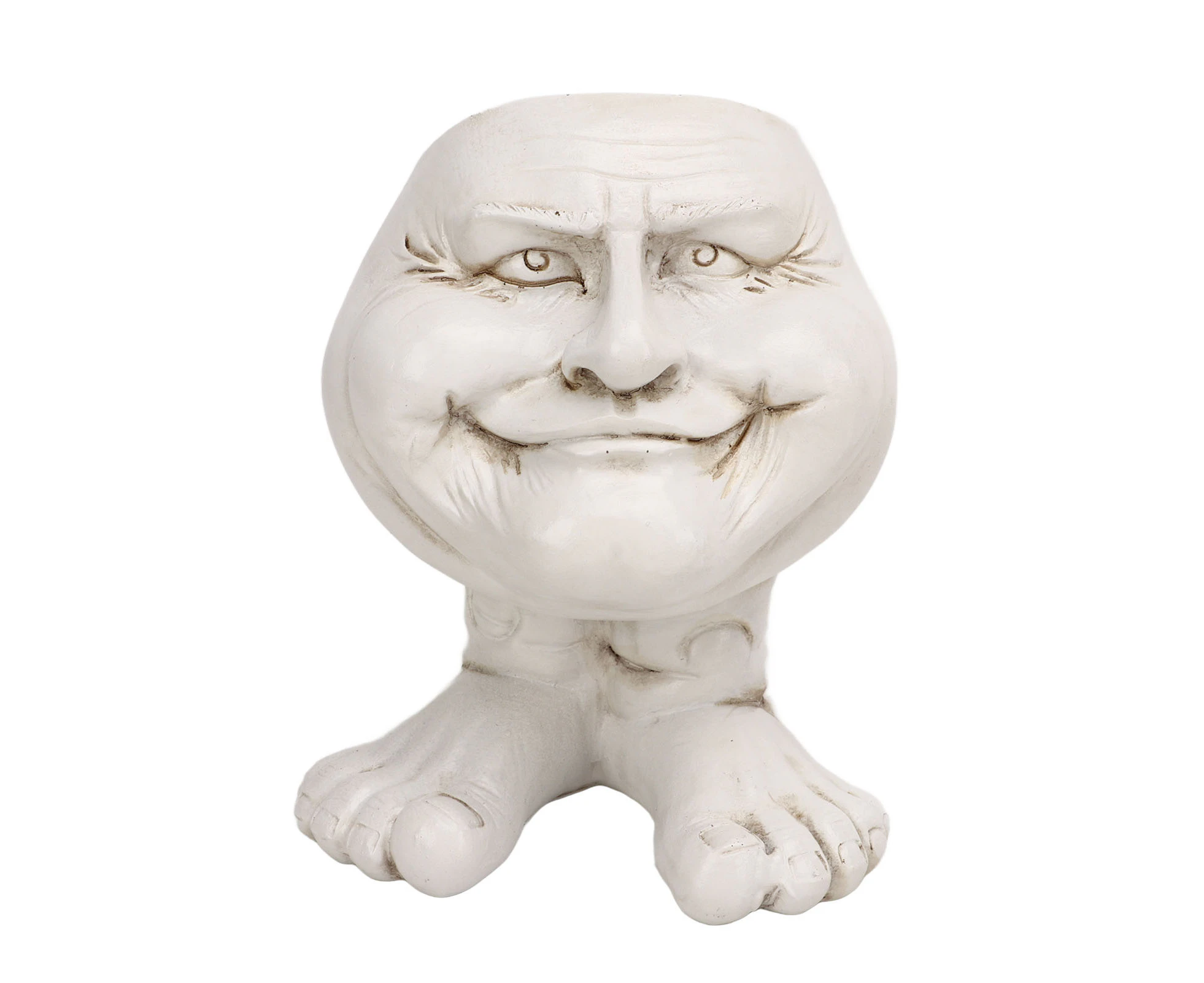 Face Statue Planter Unique Image Cute Funny Shape Personalized Waterproof Head Flower Pot for Garden Decoration Type3