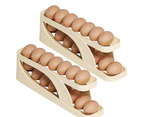 Roll Down Refrigerator Double-Layer Egg Dispense Tray