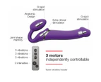 Strap On Me Vibrating 3 Motors Strap On L Purple: The Ultimate Pleasure Experience For Couples