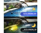 CLORA 6 LED Solar Spot Lights Outdoor Garden Landscape Pool Yard Lawn Patio Lamp Warm Light