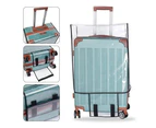 Dustproof Transparent Luggage Cover PVC Waterproof Protector Suitcase Covers Luggage Storage Covers Fashion Travel Accessories - 20inch