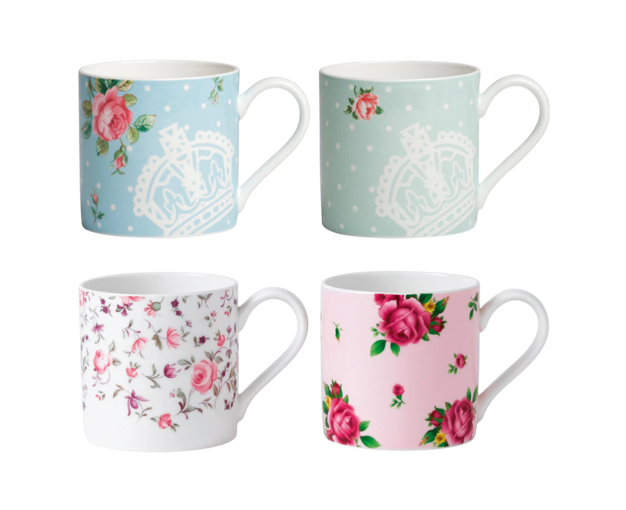 Royal Albert Tea Party Casual Mugs Set 4 Piece