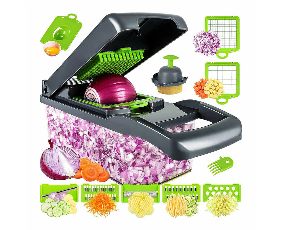 Toscano Multifunctional Chopper with Container Kitchen Vegetable Slicer Dicer