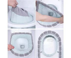 Toilet Seat Bathroom Mat Winter Warm Toilet Seat Cover Water Proof Accessories Bowl Wc Pad Products Household Merchandises Home-Green