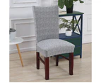 Hyper Cover Stretch Dining Chair Covers with Patterns Elegant Grey - 2 pcs